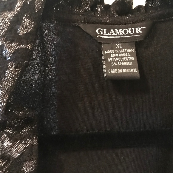 Black and Silver  Leopard Shrug - Picture 4 of 4